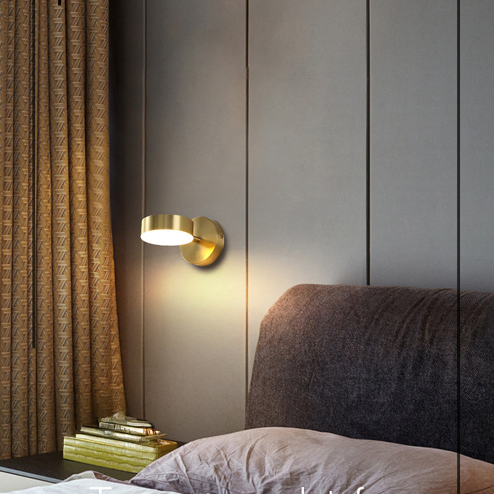 Modern Sleek Iron LED Wall Sconce For Living Room