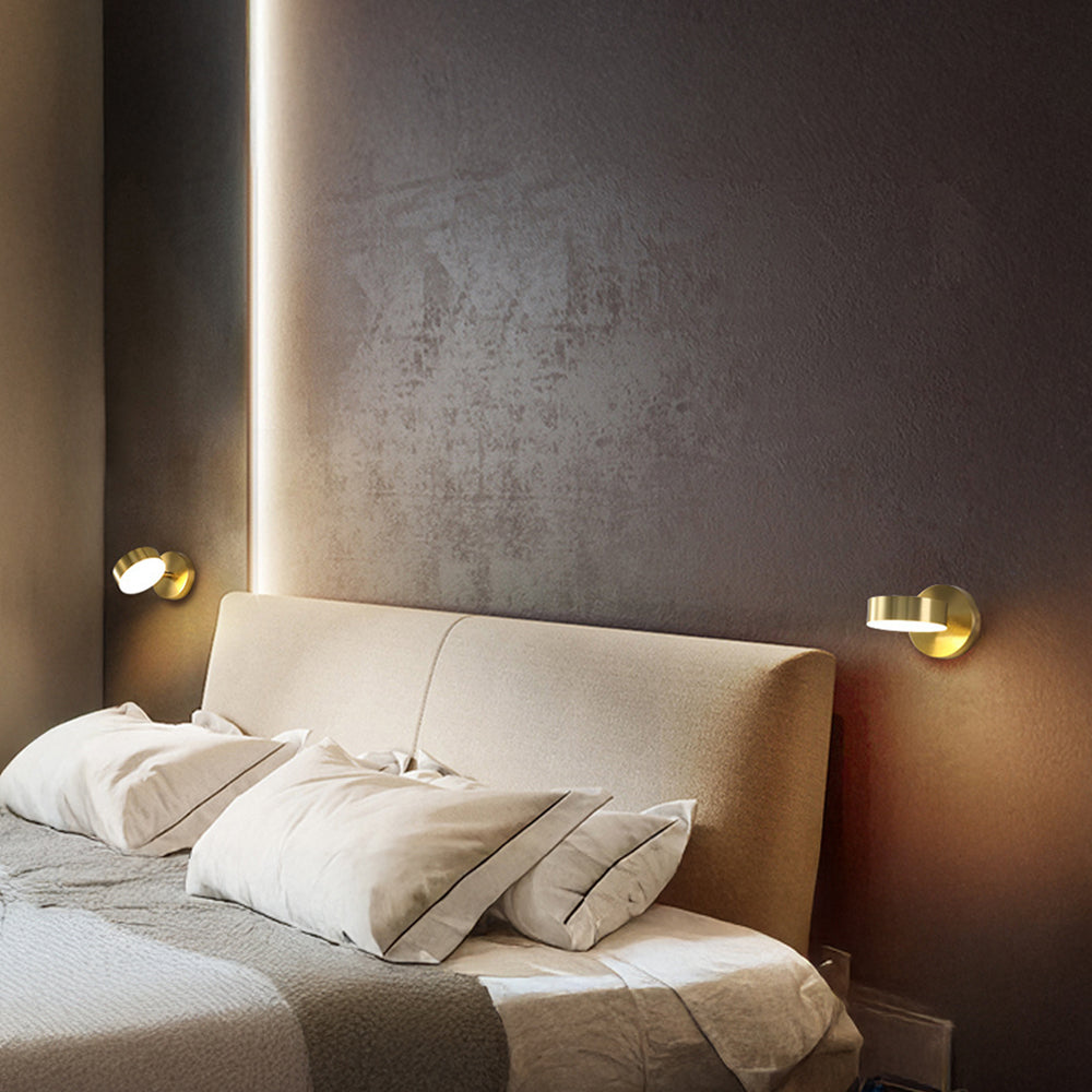 Modern Sleek Iron LED Wall Sconce For Living Room