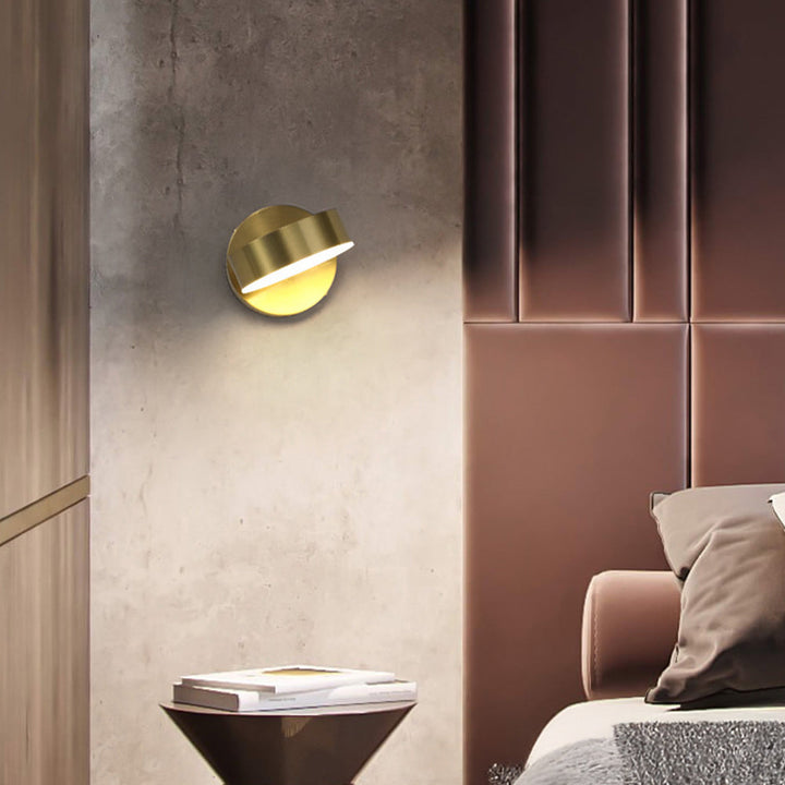 Modern Sleek Iron LED Wall Sconce For Living Room