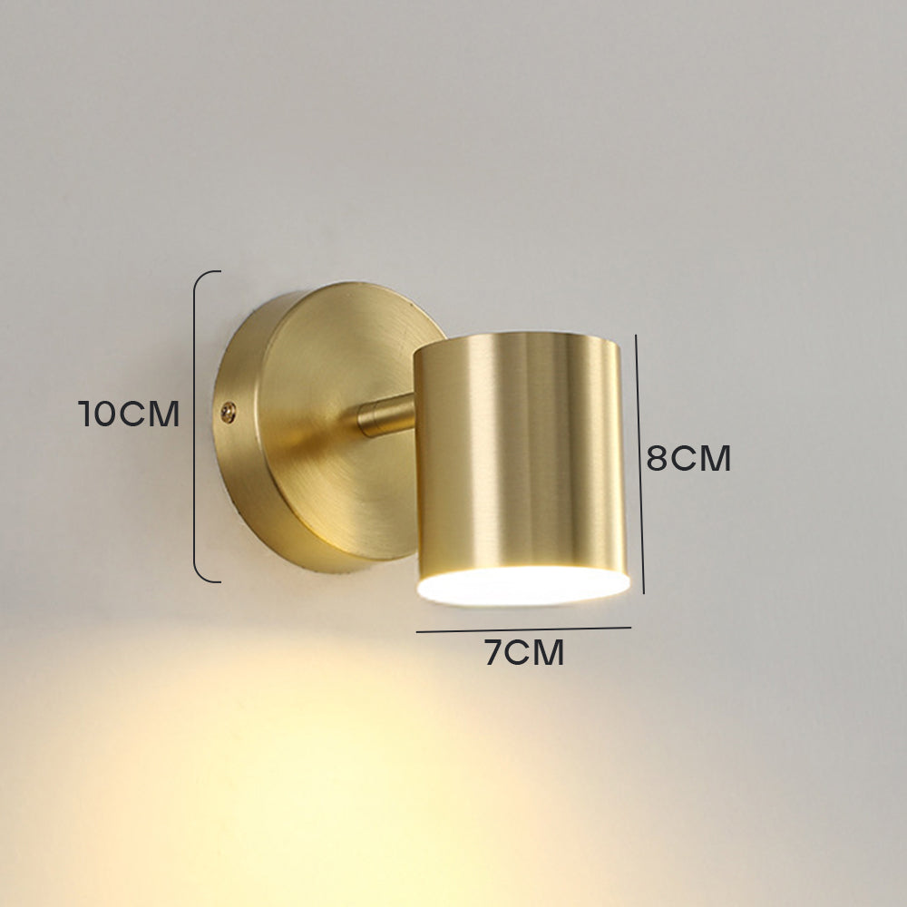 Modern Sleek Iron LED Wall Sconce For Living Room