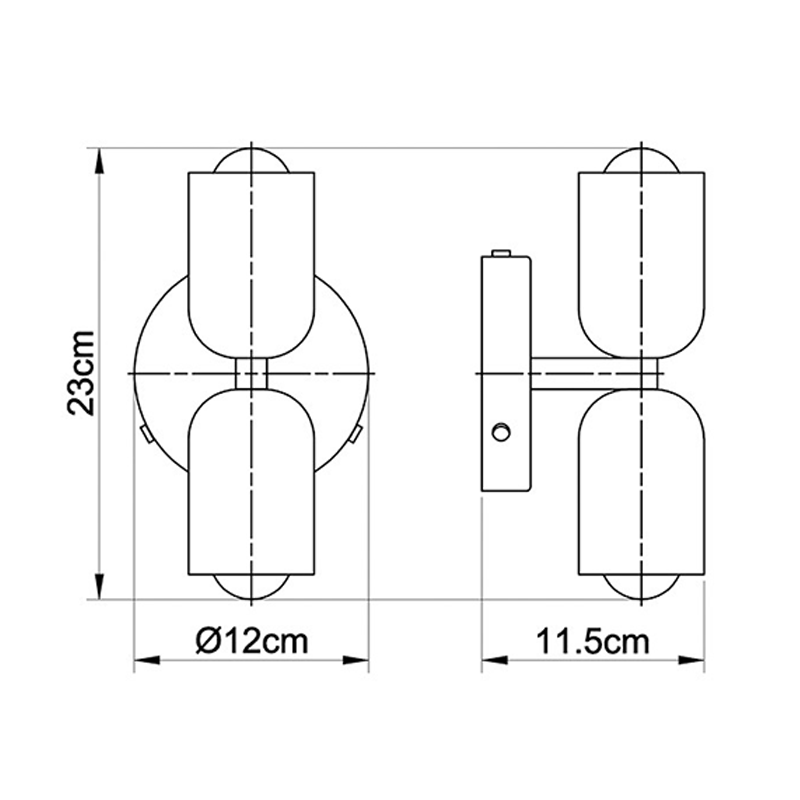 Acrylic - Up-Down Wall Lamp