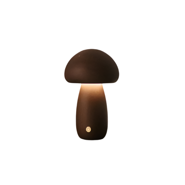 Paris - Rechargeable Wooden Mushrooms Table Lamp